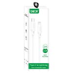 CAVO TYPE-C + LIGHTNING DEJI 1M BIANCO