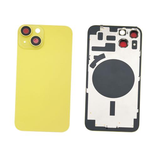 TAPA TRASERA DE BATERIA PARA IPHONE 14 AMARILLO COMPATIBLE