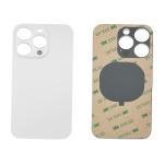 BATTERY BACK COVER REAR GLASS FOR IPHONE 14 PRO WHITE SILVER (BIG HOLE) COMPATIBLE