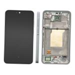 DISPLAY LCD PER SAMSUNG A356B A35 5G BLU CHIARO / AWESOME ICEBLUE CON FRAME GH82-34221B