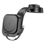 SUPPORTO MAGNETICO PER AUTO HOCO CON CAVO DI RICARICA WIRELESS 15W HW24 - BLISTER RETAIL