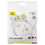 CAVO USB + TYPE-C BASEUS 100W 1.2M BIANCO P10355703221-00