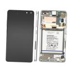 PANTALLA LCD PARA SAMSUNG G977B S10 5G SILVER / CROWN SILVER CON MARCO + BATERIA GH82-19771A