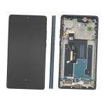 DISPLAY LCD PER MOTOROLA XT2429 MOTO EDGE 50 FUSION BLU / FOREST  BLUE CON FRAME 5D68C24344 