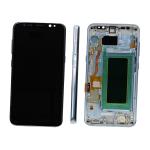 DISPLAY LCD PER SAMSUNG G950F S8 BLU CON FRAME (SOFT OLED)
