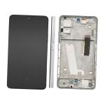 DISPLAY LCD PER MOTOROLA XT2203 MOTO EDGE 30 SILVER CON FRAME (AMOLED)