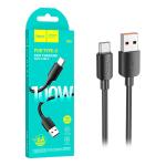CAVO USB + TYPE-C HOCO X96 100W 6A 1M NERO - BLISTER RETAIL