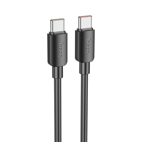 CAVO TYPE-C + TYPE-C HOCO X96 100W 5A 1M NERO - BLISTER RETAIL