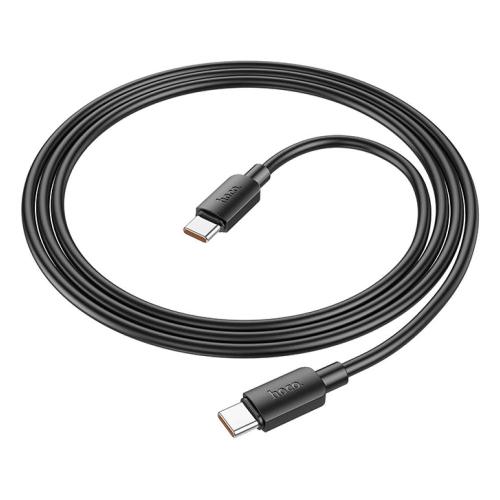 CAVO TYPE-C + TYPE-C HOCO X96 100W 5A 1M NERO - BLISTER RETAIL