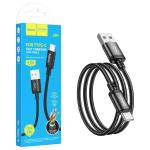 CAVO USB + TYPE-C HOCO X89 60W 3A 1M NERO - BLISTER RETAIL