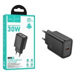 PRESA USB-C HOCO N62 30W 3A NERO - BLISTER RETAIL