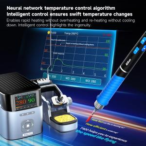 STAZIONE SALDANTE AIXUN T400-225 PER SALDATURA A STAGNO INTELLIGENTE + 3 PUNTE