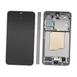 DISPLAY LCD PER SAMSUNG S931B S25 5G SILVER SHADOW CON FRAME GH82-36329A