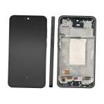 DISPLAY LCD PER SAMSUNG A366B A36 5G NERO CON FRAME GH82-36841A SERVICE PACK