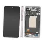 DISPLAY LCD PER SAMSUNG A566B A56 5G ROSA / AWESOME PINK CON FRAME GH82-36829D - SERVICE PACK
