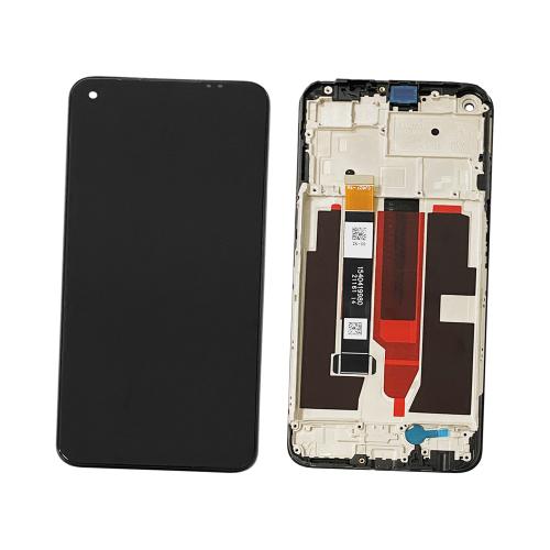 DISPLAY LCD PER REALME 8 5G RMX3241 / NARZO 30 5G RMX3242 NERO CON FRAME (IPS)