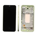 ECRAN LCD POUR SAMSUNG A546B A54 5G VERT / LIME AVEC CHASSIS (AMOLED) (O/S)