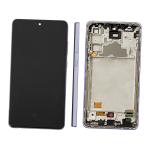 DISPLAY LCD PER SAMSUNG A725F A726B A72 VIOLA CON FRAME (AMOLED)