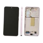 DISPLAY LCD PER SAMSUNG S911B S23 VIOLA / LAVANDER CON FRAME GH82-30480D GH82-30481D