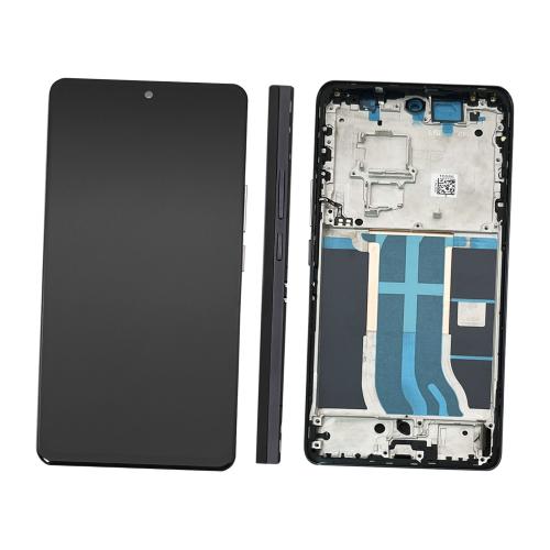 43305 - DISPLAY LCD FOR REALME 12 PRO 5G RMX3842 BLACK WITH FRAME