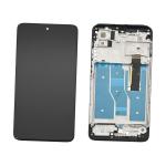 DISPLAY LCD PER MOTOROLA XT2225 MOTO G82 5G NERO CON FRAME (AMOLED)