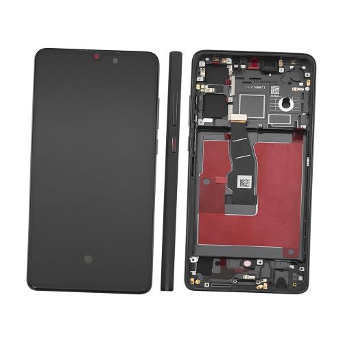 DISPLAY LCD FOR HUAWEI P30 BLACK WITH FRAME (OLED)