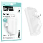 POWER BANK HOCO J147 MINI POCKET LIGHTNING 3000mAh BIANCO