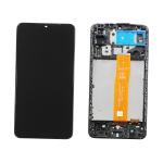DISPLAY LCD PER SAMSUNG A127F A12 2021 NERO CON FRAME (VER. SM-A127F R0.0 BOE B3)