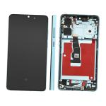 DISPLAY LCD PER HUAWEI P30 AURORA BLU CON FRAME (OLED)