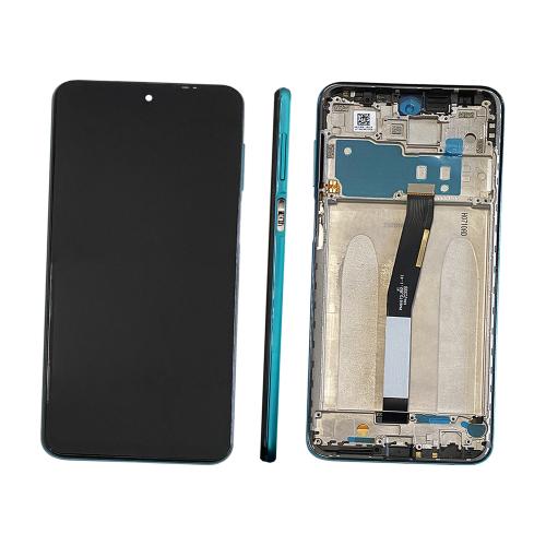 DISPLAY LCD FOR XIAOMI REDMI NOTE 9S / 9 PRO WITH FRAME GREEN 