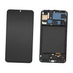 PANTALLA LCD PARA SAMSUNG A505F A50 NEGRO CON MARCO (TFT)