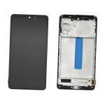 PANTALLA LCD PARA SAMSUNG M526B M52 5G NEGRO CON MARCO (AMOLED) (S/S)