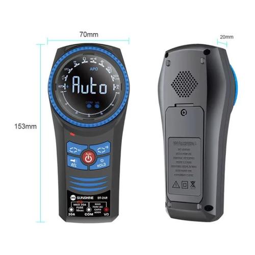 MULTIMETRO DIGITALE SUNSHINE DT-24R ROTATIVO SMART CON FUNZIONI NCV  LIVE & TEMP