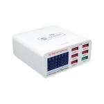 CARICABATTERIE DA BANCO SUNSHINE SS-304Q CON 6 PORTE BIANCO