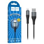 CAVO USB + LIGHTNING HOCO X38 18W 2.4A 1M NERO -  BLISTER RETAIL
