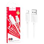 CAVO USB + LIGHTNING HOCO X88 18W 2.4A 1M BIANCO