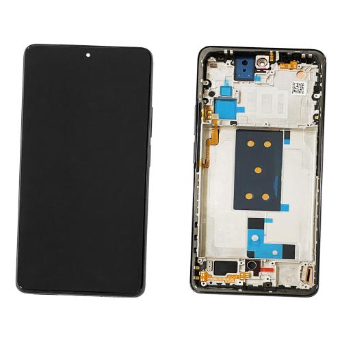 DISPLAY LCD PER XIAOMI MI 11T PRO NERO CON FRAME 56000E0K3S00 - SERVICE PACK