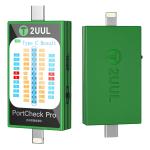 TESTER DOCK RICARICA 2UUL PW31 PORTCHECK PRO CON RILEVAMENTEO AUTOMATICO TYPE-C / LIGHTNING 