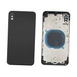 BACK COVER PER IPHONE XS  NERO CON FRAME COMPATIBILE