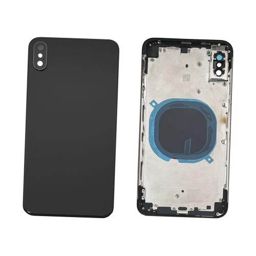 COUVERCLE CACHE BATTERIE COQUE ARRIERE POUR IPHONE XS NOIR W/F COMPATIBLE