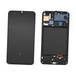DISPLAY LCD PER SAMSUNG A305F A30 NERO CON FRAME (OLED) (O/S)