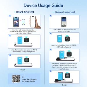 MISURATORE DI RISOLUZIONE E REFRESH RATE JCID RT240