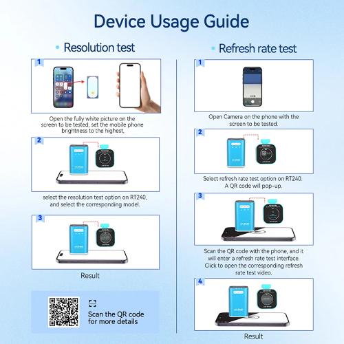 MISURATORE DI RISOLUZIONE E REFRESH RATE JCID RT240