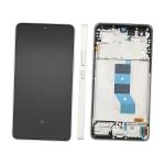 DISPLAY LCD PER XIAOMI POCO M7 PRO 5G SILVER / LUNAR DUST CON FRAME 5600070O17P00 - SERVICE PACK