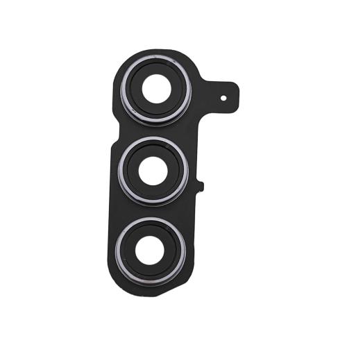 VETRO CAM POSTERIORE S721B S24 FE CON FRAME GRIGIO / SILVER
