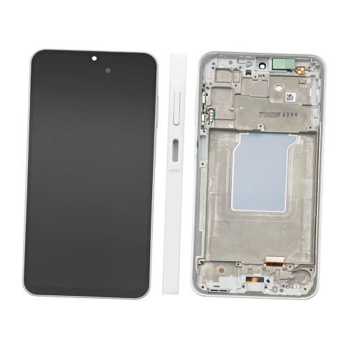PANTALLA LCD PARA SAMSUNG A266B A26 5G BLANCO AVEC CHASSIS GH82-37049B SERVICE PACK