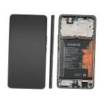 DISPLAY LCD PER HONOR MAGIC7 LITE NERO CON FRAME + BATTERIA 0235AMQP - SERVICE PACK