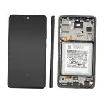 DISPLAY LCD PER SAMSUNG A528B A52S NERO CON FRAME + BATT GH82-26912A - SERVICE PACK