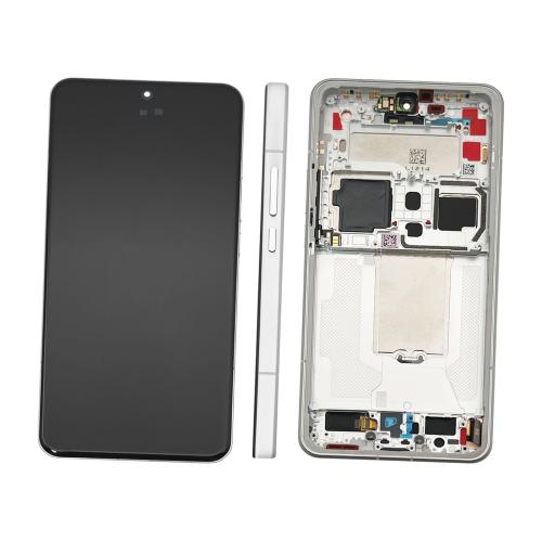 BILDSCHIRM LCD FUR XIAOMI 15 ULTRA 5G SILBER CHROME MIT RAHMEN 560005000O100 - SERVICE PACK