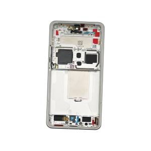 BILDSCHIRM LCD FUR XIAOMI 15 ULTRA 5G SILBER CHROME MIT RAHMEN 560005000O100 - SERVICE PACK